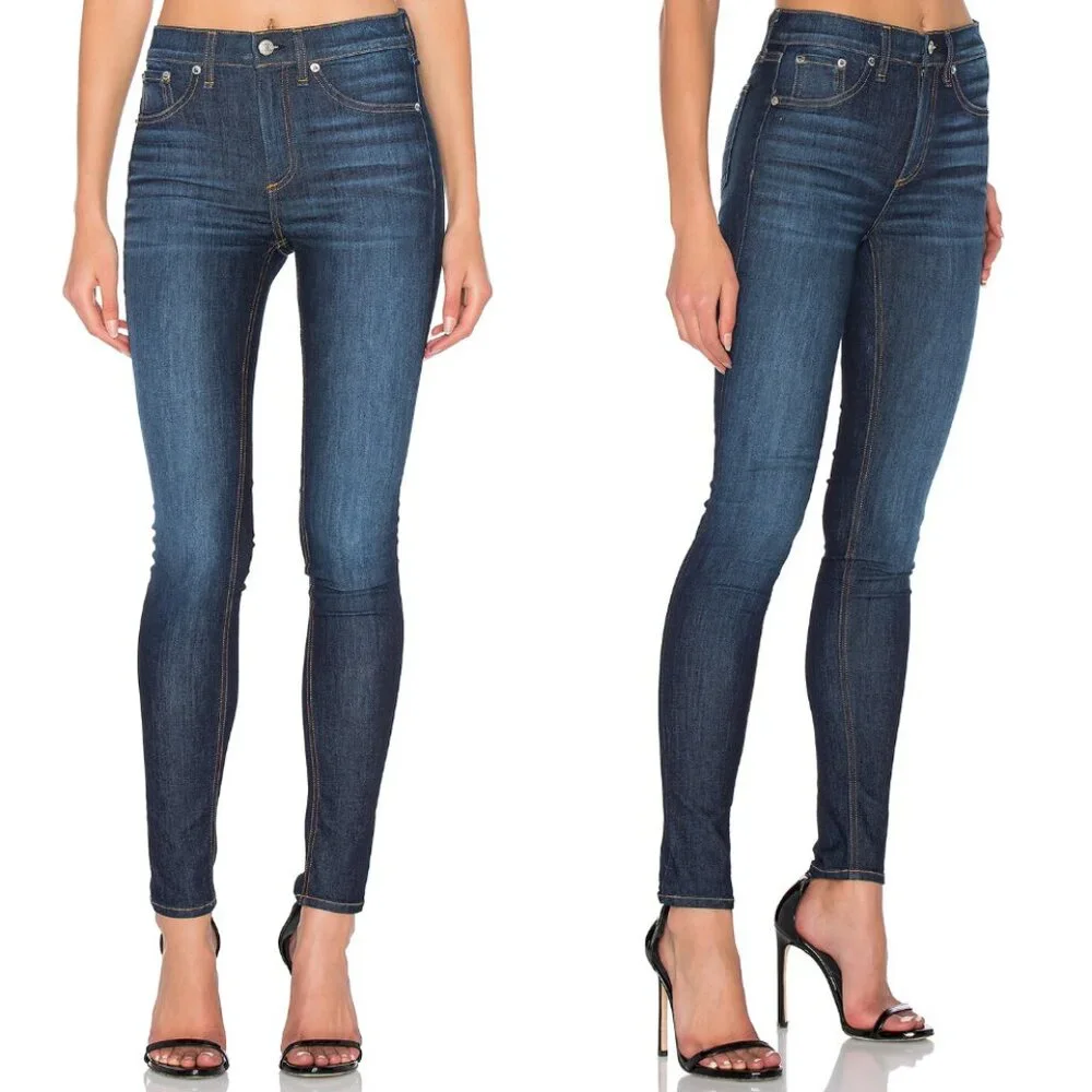 Rag & Bone 10” High-Rise Skinny Jeans Arlington Wash | Women’s | Size 28 | NWT - Picture 11 of 11